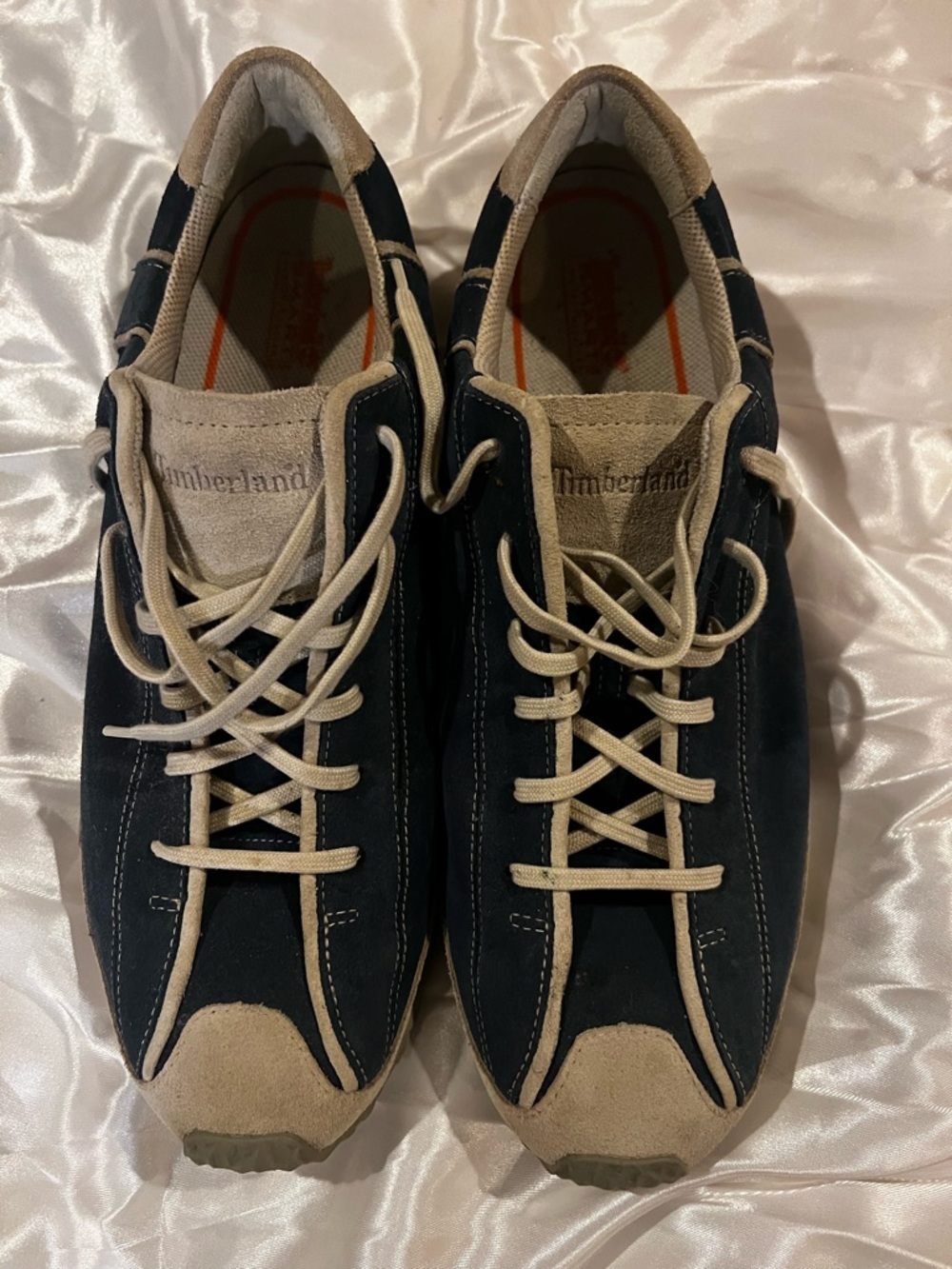 Timberland Men’s Navy and Gray Lace-Up Sneakers